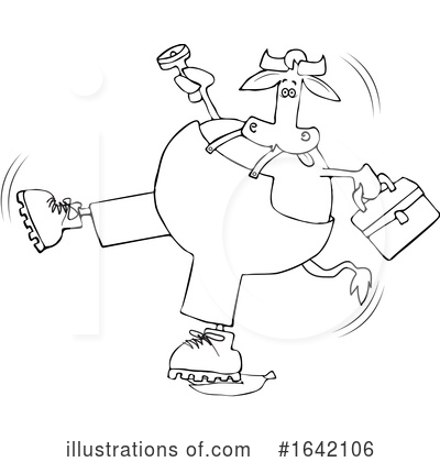 Royalty-Free (RF) Cow Clipart Illustration by djart - Stock Sample #1642106
