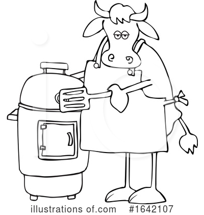 Royalty-Free (RF) Cow Clipart Illustration by djart - Stock Sample #1642107