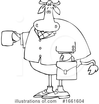 Royalty-Free (RF) Cow Clipart Illustration by djart - Stock Sample #1661604