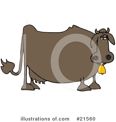 Royalty-Free (RF) Cow Clipart Illustration by djart - Stock Sample #21560