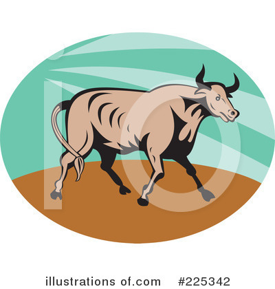 Royalty-Free (RF) Cow Clipart Illustration by patrimonio - Stock Sample #225342