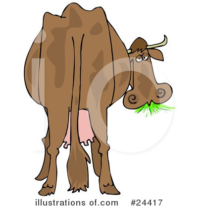 Royalty-Free (RF) Cow Clipart Illustration by djart - Stock Sample #24417