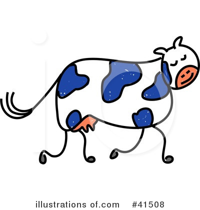 Royalty-Free (RF) Cow Clipart Illustration by Prawny - Stock Sample #41508