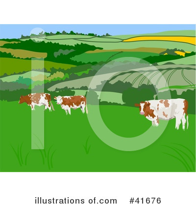 Royalty-Free (RF) Cow Clipart Illustration by Prawny - Stock Sample #41676