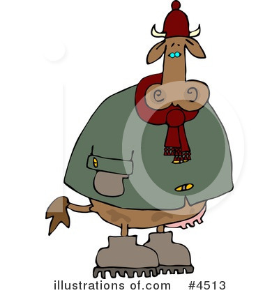 Royalty-Free (RF) Cow Clipart Illustration by djart - Stock Sample #4513