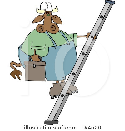 Royalty-Free (RF) Cow Clipart Illustration by djart - Stock Sample #4520
