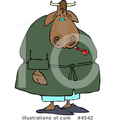 Royalty-Free (RF) Cow Clipart Illustration by djart - Stock Sample #4542