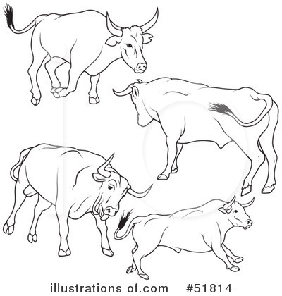 Royalty-Free (RF) Cow Clipart Illustration by dero - Stock Sample #51814