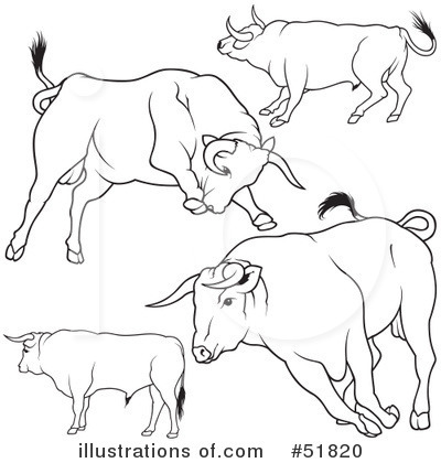 Royalty-Free (RF) Cow Clipart Illustration by dero - Stock Sample #51820