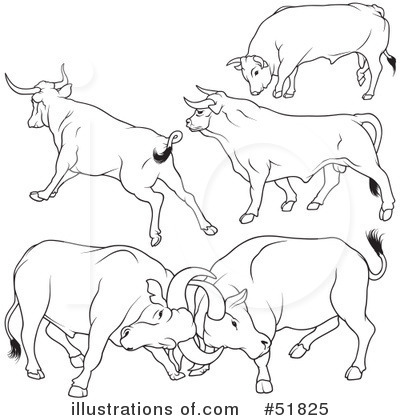 Royalty-Free (RF) Cow Clipart Illustration by dero - Stock Sample #51825