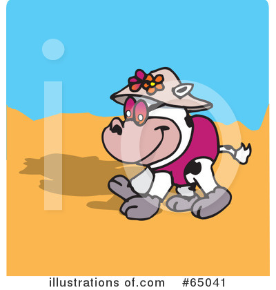 Royalty-Free (RF) Cow Clipart Illustration by Dennis Holmes Designs - Stock Sample #65041