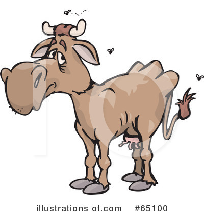 Royalty-Free (RF) Cow Clipart Illustration by Dennis Holmes Designs - Stock Sample #65100
