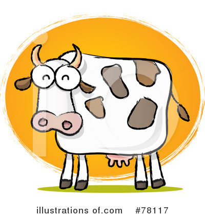 Royalty-Free (RF) Cow Clipart Illustration by Qiun - Stock Sample #78117