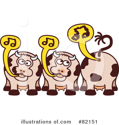 Cow Chorus Clipart #82151 by Zooco