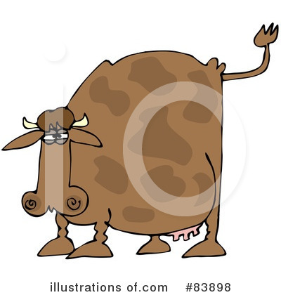 Royalty-Free (RF) Cow Clipart Illustration by djart - Stock Sample #83898