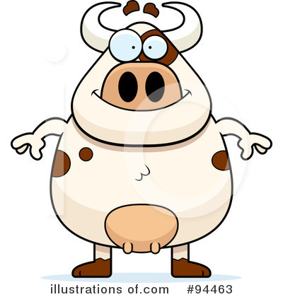 Royalty-Free (RF) Cow Clipart Illustration by Cory Thoman - Stock Sample #94463