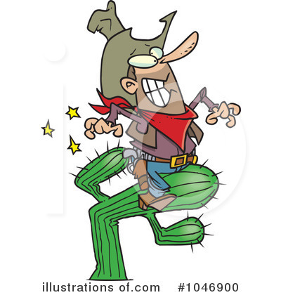 Royalty-Free (RF) Cowboy Clipart Illustration by toonaday - Stock Sample #1046900