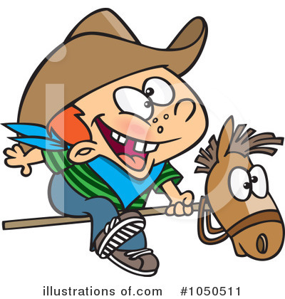 Royalty-Free (RF) Cowboy Clipart Illustration by toonaday - Stock Sample #1050511