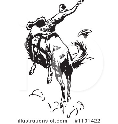Royalty-Free (RF) Cowboy Clipart Illustration by BestVector - Stock Sample #1101422