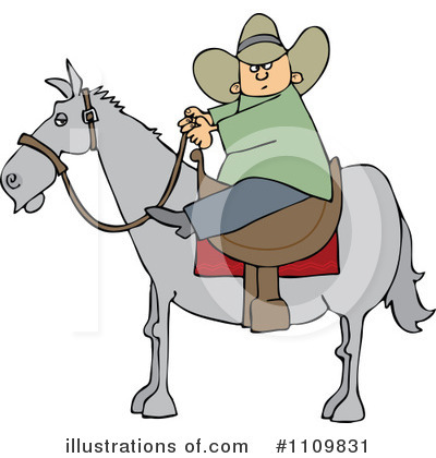 Royalty-Free (RF) Cowboy Clipart Illustration by djart - Stock Sample #1109831