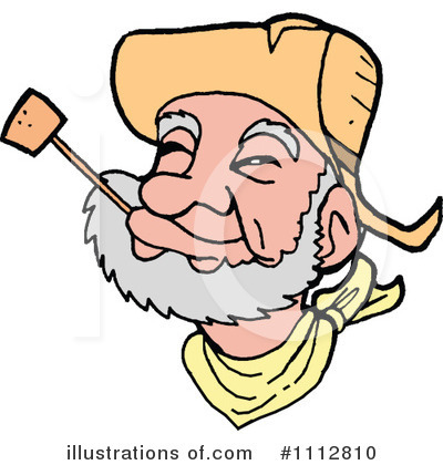 Royalty-Free (RF) Cowboy Clipart Illustration by LaffToon - Stock Sample #1112810