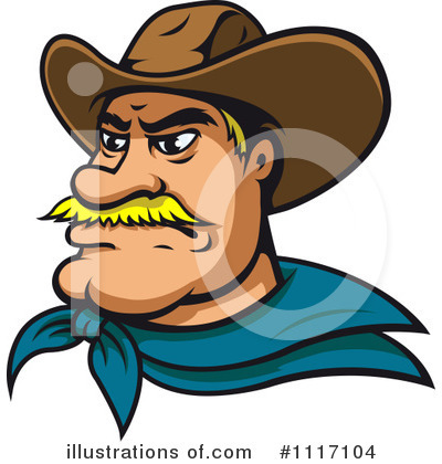 Royalty-Free (RF) Cowboy Clipart Illustration by Vector Tradition SM - Stock Sample #1117104