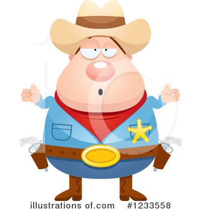 Royalty-Free (RF) Cowboy Clipart Illustration by Cory Thoman - Stock Sample #1233558