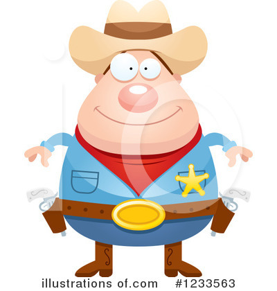 Royalty-Free (RF) Cowboy Clipart Illustration by Cory Thoman - Stock Sample #1233563