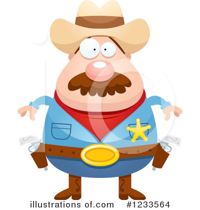 Royalty-Free (RF) Cowboy Clipart Illustration by Cory Thoman - Stock Sample #1233564