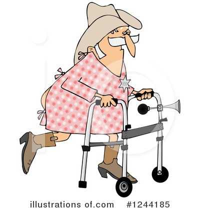 Royalty-Free (RF) Cowboy Clipart Illustration by djart - Stock Sample #1244185