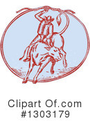 Cowboy Clipart #1303179 by patrimonio
