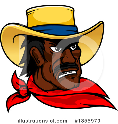Royalty-Free (RF) Cowboy Clipart Illustration by Vector Tradition SM - Stock Sample #1355979