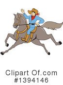 Cowboy Clipart #1394146 by patrimonio