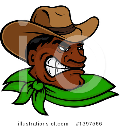Royalty-Free (RF) Cowboy Clipart Illustration by Vector Tradition SM - Stock Sample #1397566