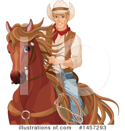 Royalty-Free (RF) Cowboy Clipart Illustration by Pushkin - Stock Sample #1457293
