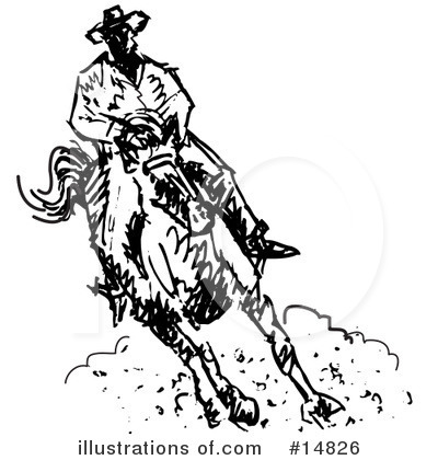 Royalty-Free (RF) Cowboy Clipart Illustration by Andy Nortnik - Stock Sample #14826