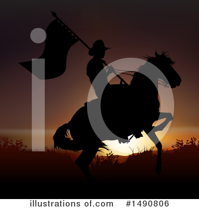 Royalty-Free (RF) Cowboy Clipart Illustration by dero - Stock Sample #1490806