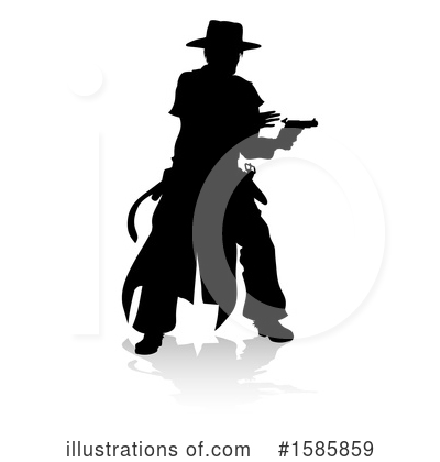 Royalty-Free (RF) Cowboy Clipart Illustration by AtStockIllustration - Stock Sample #1585859