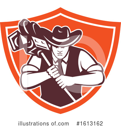 Royalty-Free (RF) Cowboy Clipart Illustration by patrimonio - Stock Sample #1613162