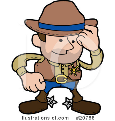 Cowboy Clipart #20788 by AtStockIllustration