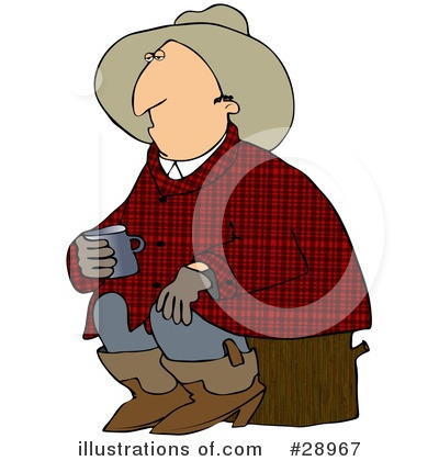 Royalty-Free (RF) Cowboy Clipart Illustration by djart - Stock Sample #28967