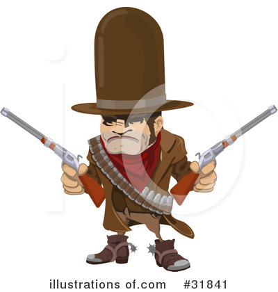 Gun Clipart #31841 by AtStockIllustration