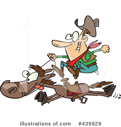 Royalty-Free (RF) Cowboy Clipart Illustration by toonaday - Stock Sample #439929
