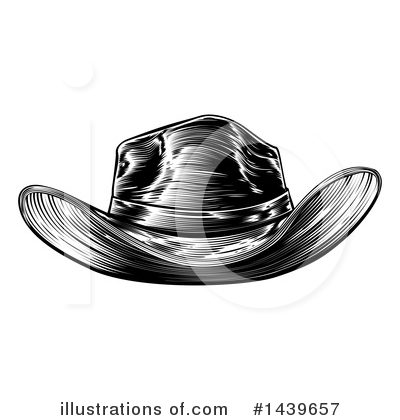 Royalty-Free (RF) Cowboy Hat Clipart Illustration by AtStockIllustration - Stock Sample #1439657