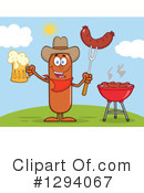 Cowboy Sausage Clipart #1294067 by Hit Toon