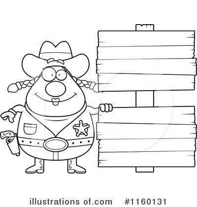 Royalty-Free (RF) Cowgirl Clipart Illustration by Cory Thoman - Stock Sample #1160131