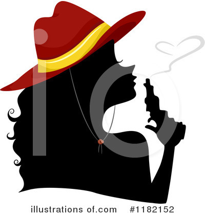 Royalty-Free (RF) Cowgirl Clipart Illustration by BNP Design Studio - Stock Sample #1182152