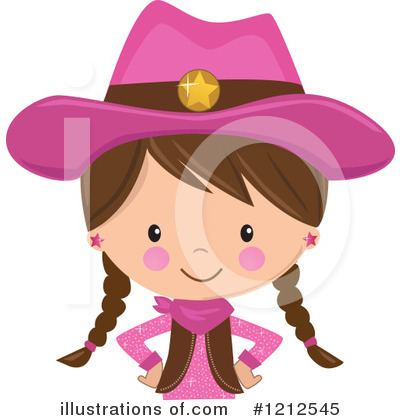 Royalty-Free (RF) Cowgirl Clipart Illustration by peachidesigns - Stock Sample #1212545