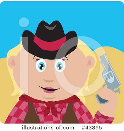 Cowgirl Clipart #43395 by Dennis Holmes Designs