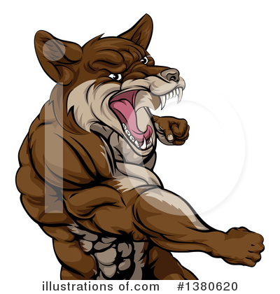 Royalty-Free (RF) Coyote Clipart Illustration by AtStockIllustration - Stock Sample #1380620